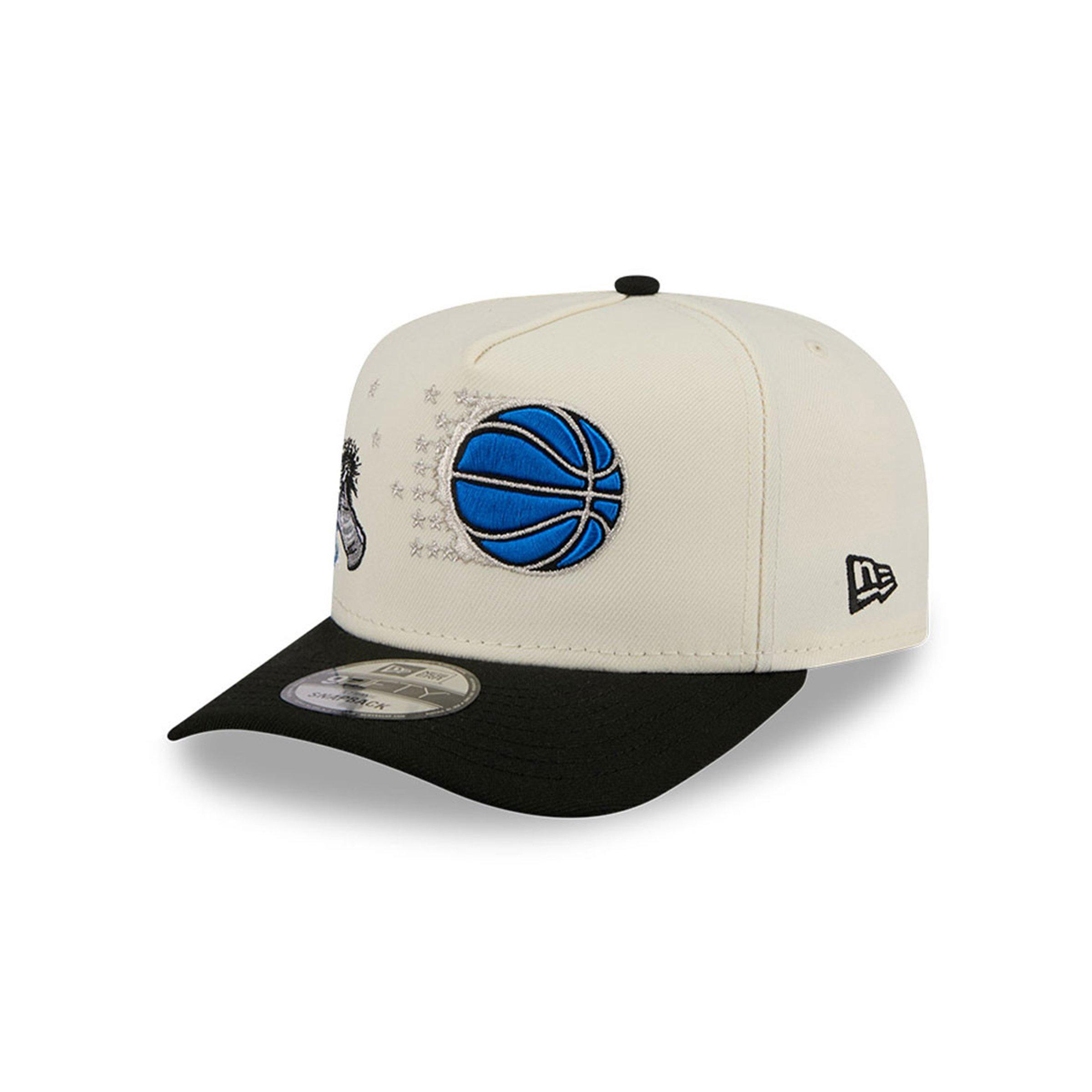 New Era Orlando Magic 9FIFTY A-Frame Hardwood Classic Snapback Hat - Cream/Black - CREAM